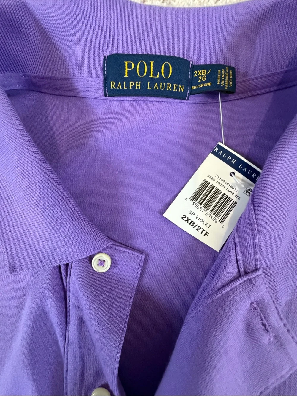 Ralph Lauren Purple Short-Sleeve Polo